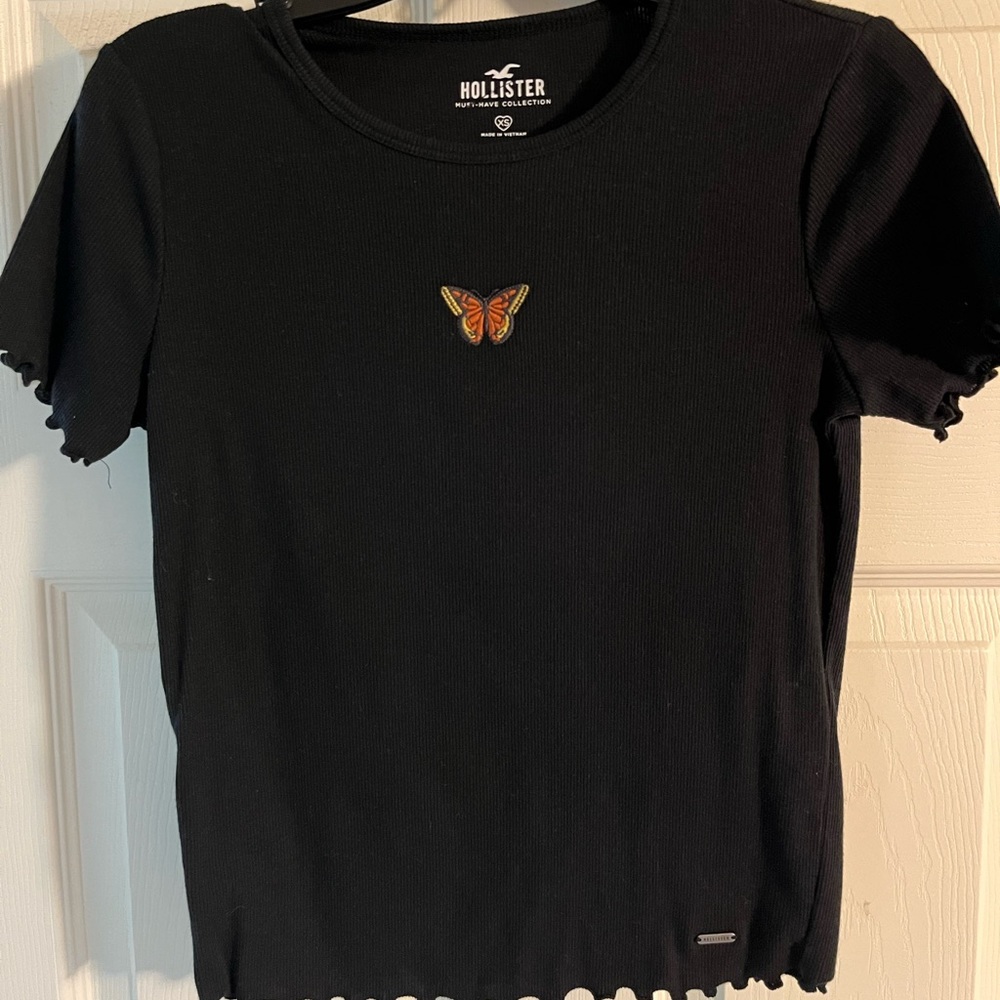 Hollister Butterfly Tee - Black